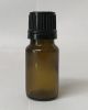 Amber Glass Vial with Black Cap - 10ml