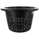 Black Plastic Bucket Lid with 10 inch mesh