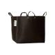 Black Square Bottom GeoPot 20 gallon pot with Handles